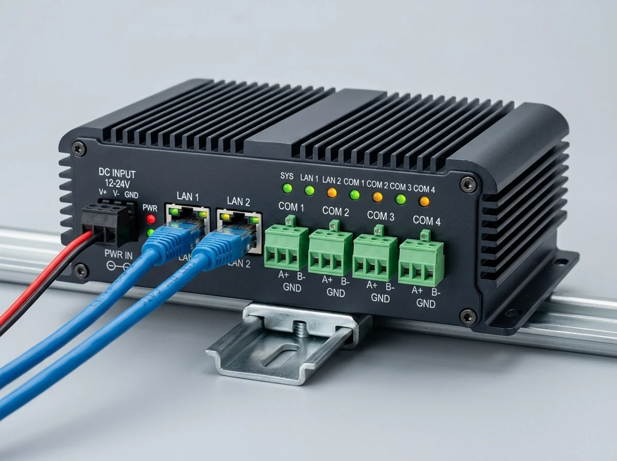 Bộ Edge Gateway công nghiệp 4 cổng RS485 cách ly 2 cổng Gigabit LAN DeviceLab DL-IOT-GW-4