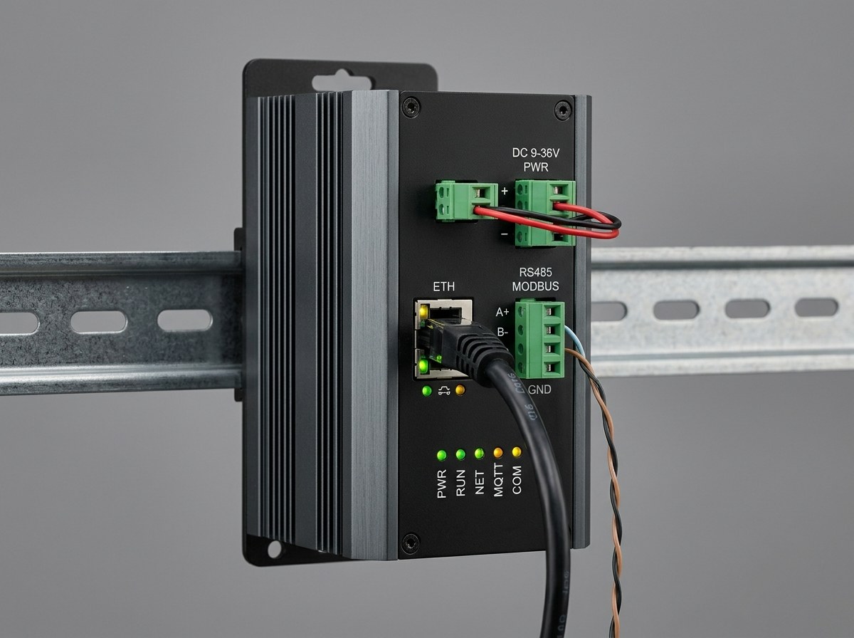 DeviceLab DL-IOT-GW Industrial IoT Edge Gateway RS485 to MQTT on DIN-Rail