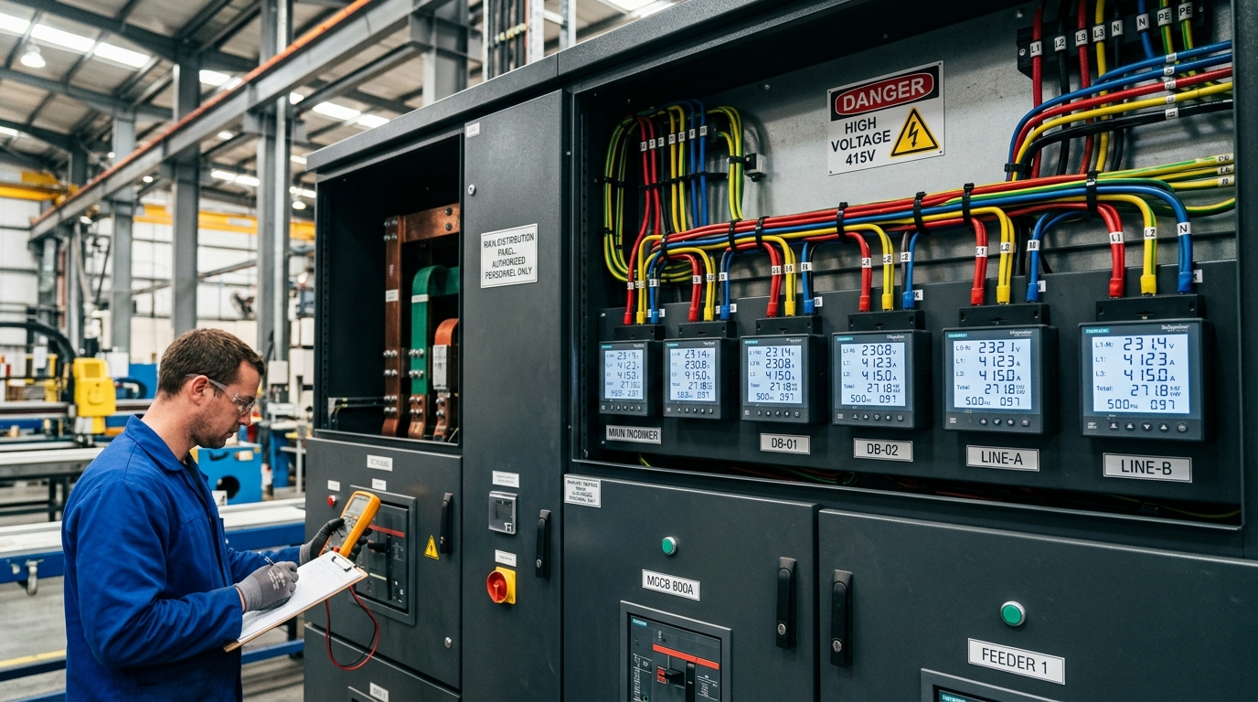 Low voltage distribution board equipped with IoT gateway for EMS integration