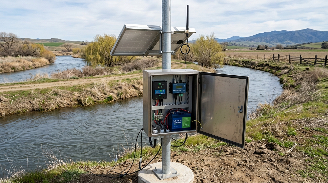 Off-Grid Solar Telemetry Cabinet Design for Groundwater & Hydrology (Decree 53)