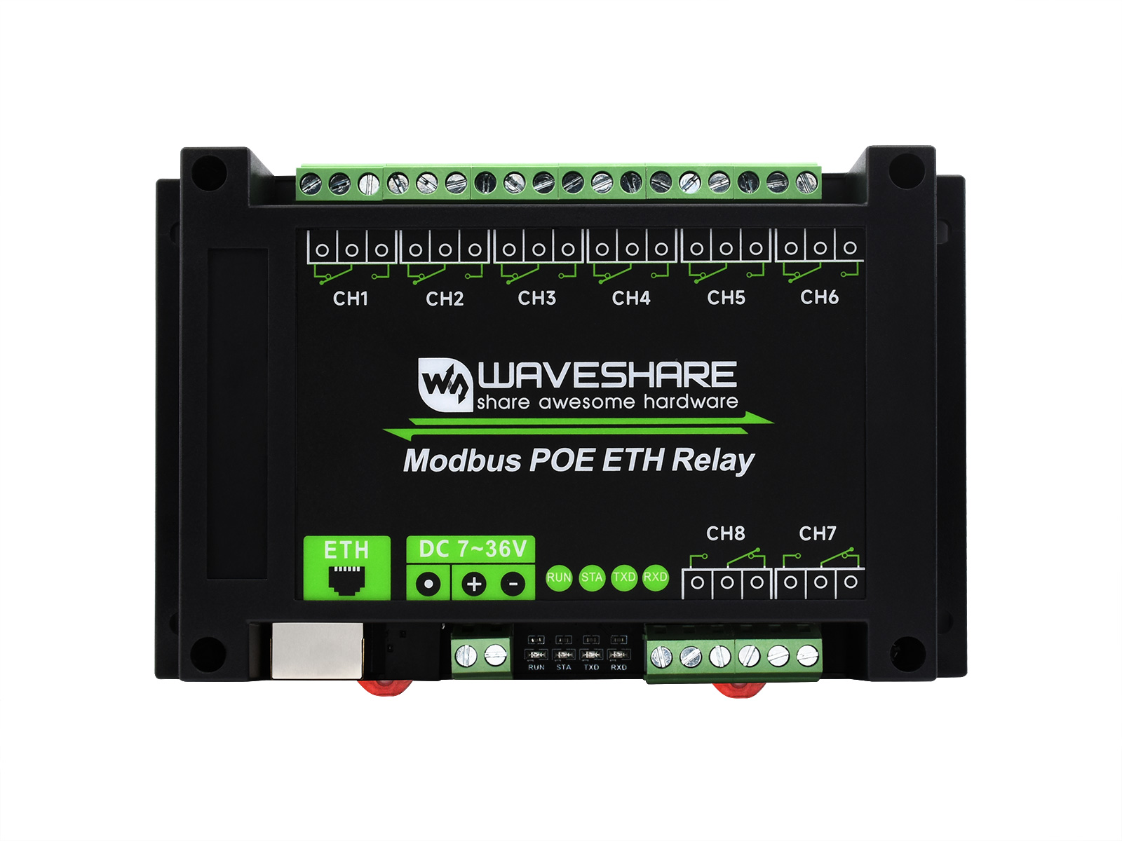 Industrial Modbus Gateway with PoE power support for BMS control panels